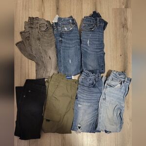 Bundle of 7 Boy's Jeans/Pants-Size 6/7